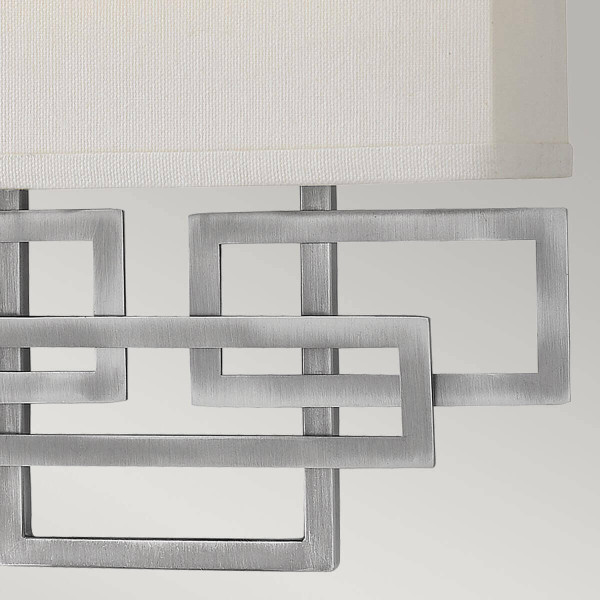 Elstead Lanza Wandleuchte E14 2-fach Antikes Nickel