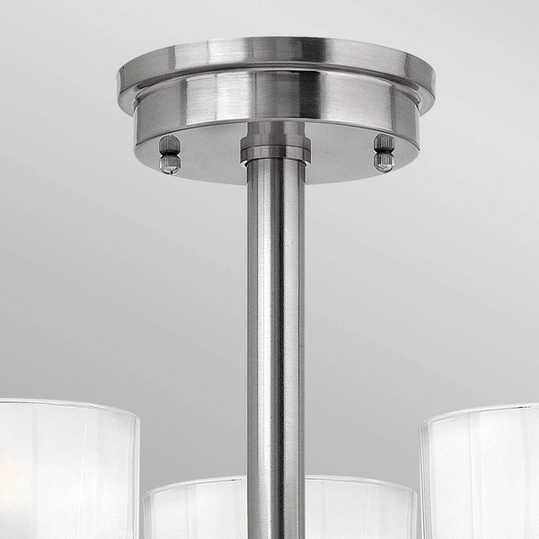 Elstead Meridian LED Deckenleuchte G9 3-fach Nickel gebürstet