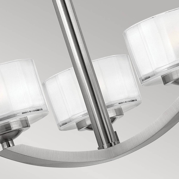 Elstead Meridian LED Deckenleuchte G9 3-fach Nickel gebürstet