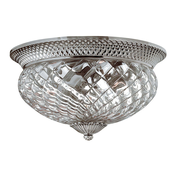 Elstead Plantation Deckenleuchte E27 3-fach Poliertes antikes Nickel