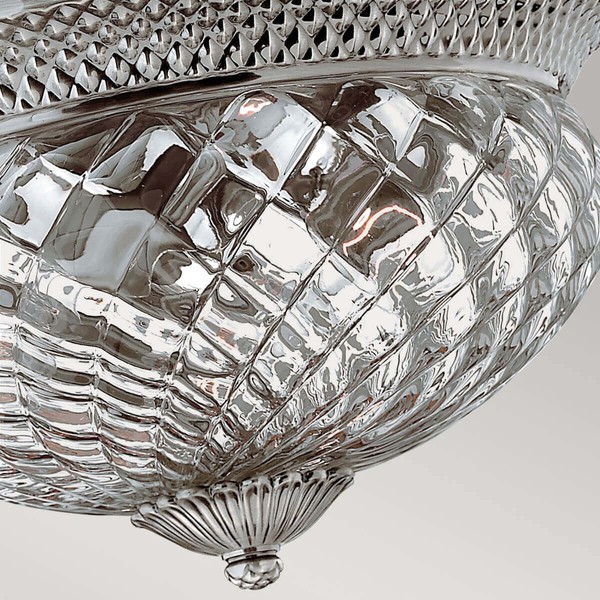 Elstead Plantation Deckenleuchte E27 3-fach Poliertes antikes Nickel