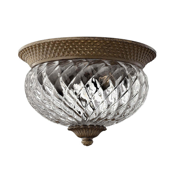 Elstead Plantation Deckenleuchte E27 2-fach Perle Bronze