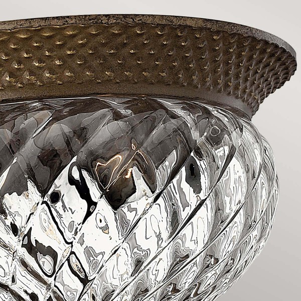 Elstead Plantation Deckenleuchte E27 2-fach Perle Bronze