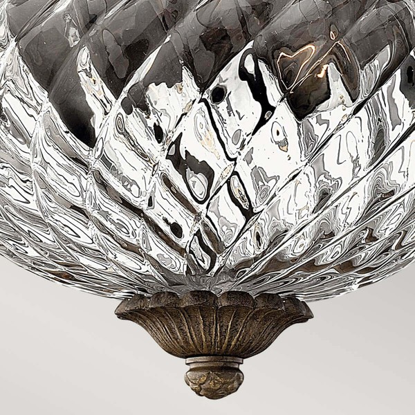 Elstead Plantation Deckenleuchte E27 2-fach Perle Bronze
