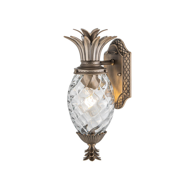 Elstead Plantation S Ananas Außenwandleuchte E27 Brünierte Bronze IP44