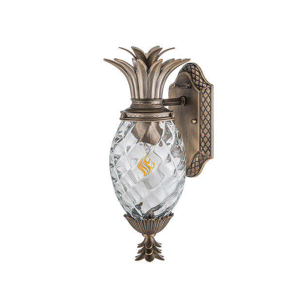 Elstead Plantation S Ananas Außenwandleuchte E27 Brünierte Bronze IP44