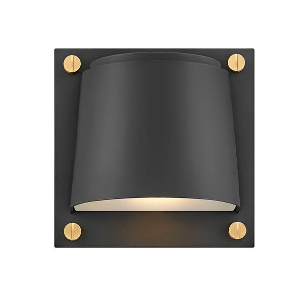 Elstead Scout Außenwandleuchte GU10 LED Schwarz IP44 Anti-Meerwasser