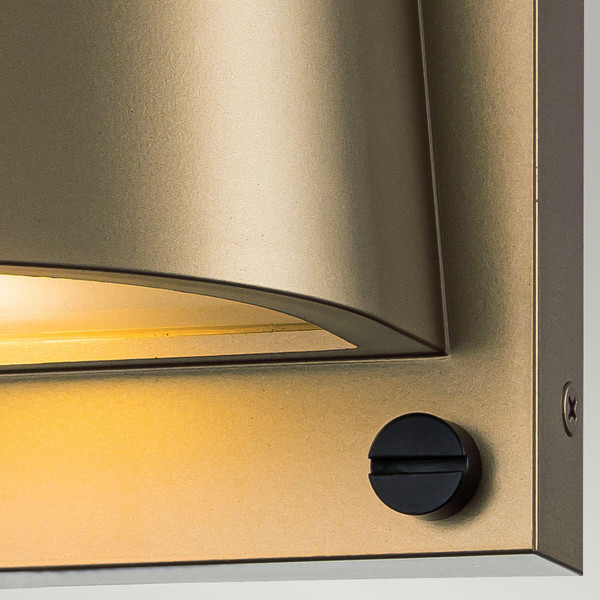 Elstead Scout Außenwandleuchte GU10 LED Heritage Messing lackiert IP44 Anti-Meerwasser