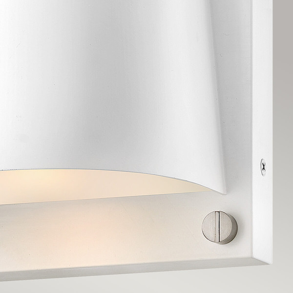Elstead Scout Außenwandleuchte GU10 LED Satin weiß IP44 Anti-Meerwasser
