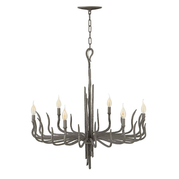 Elstead Spyre Kronleuchter E14 6-fach Metallische, matte Bronze
