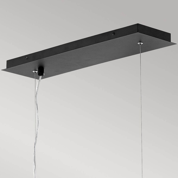 Elstead Zuma Hängeleuchte E27 6-fach 33cm Satinschwarz, Gold