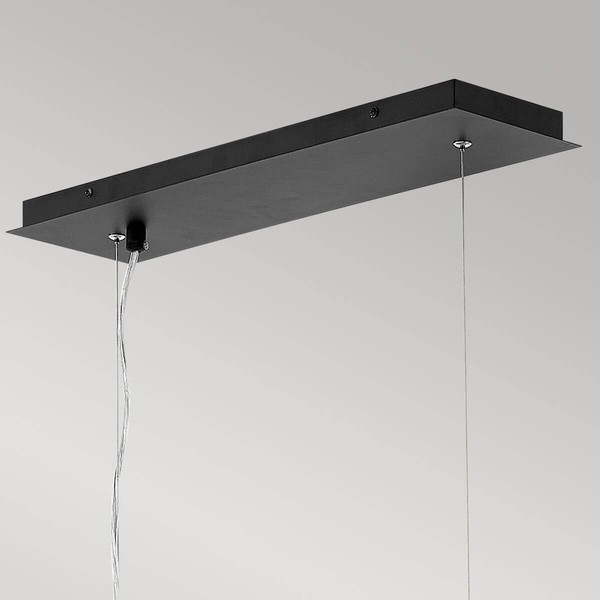 Elstead Zuma Hängeleuchte E27 6-fach 33cm Satinschwarz, Silber