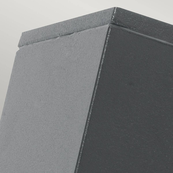 Elstead Jannik LED Außen-Wandleuchte 2-fach 15cm Dunkelgrau IP44