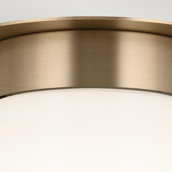 Elstead Albers Deckenleuchte E27  Champagnerbronze Opalglas