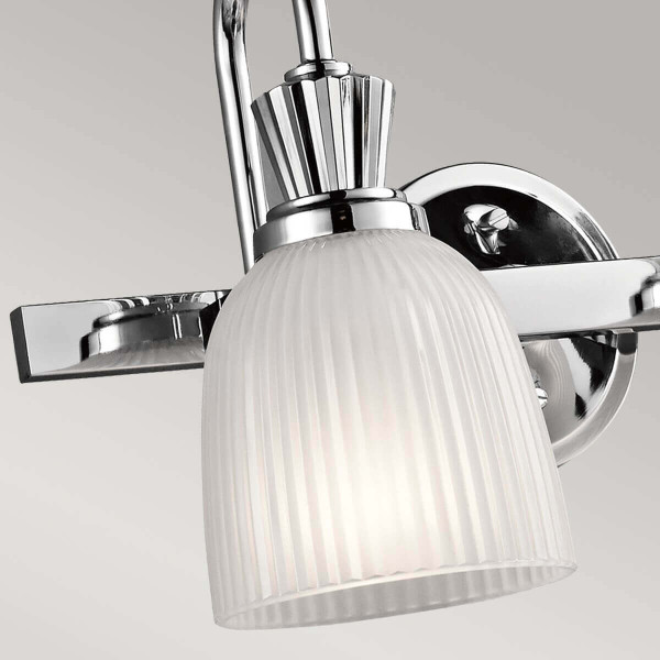 Elstead Cora LED Wandleuchte G9 2-fach Poliertes Chrom IP44