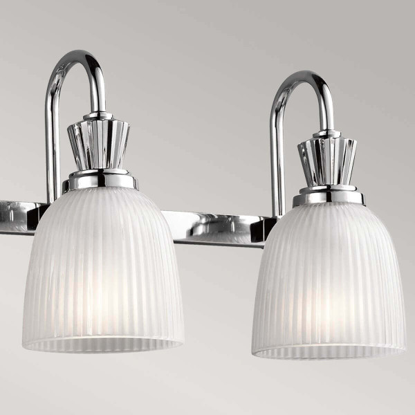 Elstead Cora LED Wandleuchte G9 4-fach Poliertes Chrom IP44