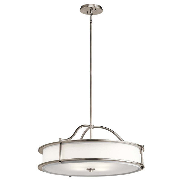 Elstead Emory Hängeleuchte E27 4-fach 29cm Klassisches Zinn