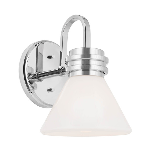 Elstead Farum Wandleuchte G9 Poliertes Chrom Weiß IP44