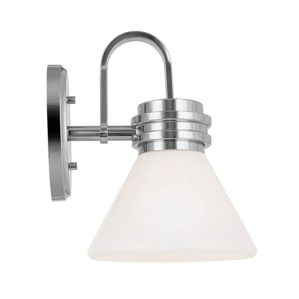 Elstead Farum Wandleuchte G9 Poliertes Chrom Weiß IP44