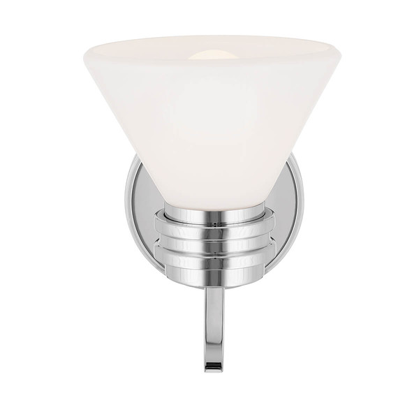Elstead Farum Wandleuchte G9 Poliertes Chrom Weiß IP44