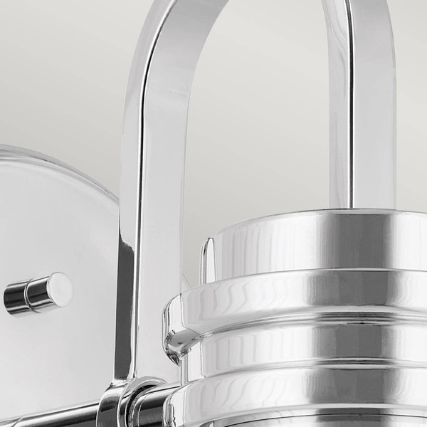 Elstead Farum Wandleuchte G9 Poliertes Chrom Weiß IP44