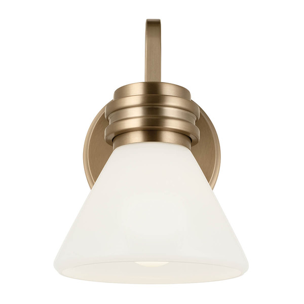 Elstead Farum Wandleuchte G9 Champagnerbronze Weiß IP44