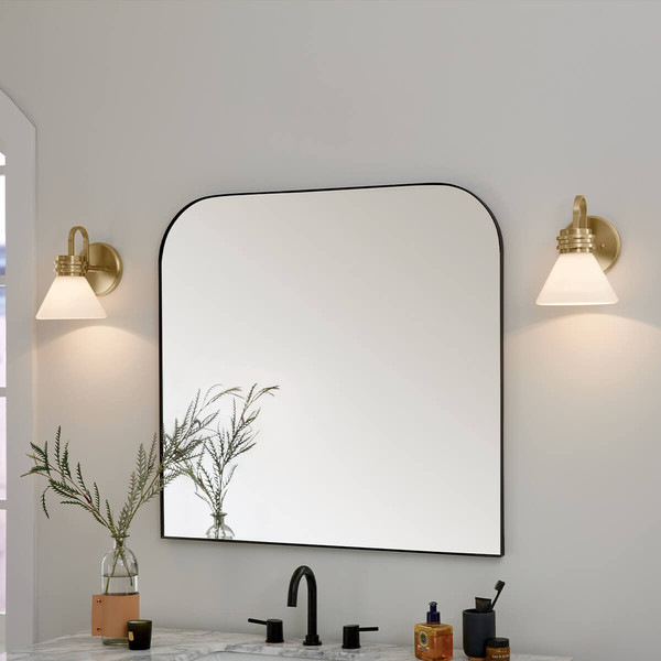 Elstead Farum Wandleuchte G9 Champagnerbronze Weiß IP44