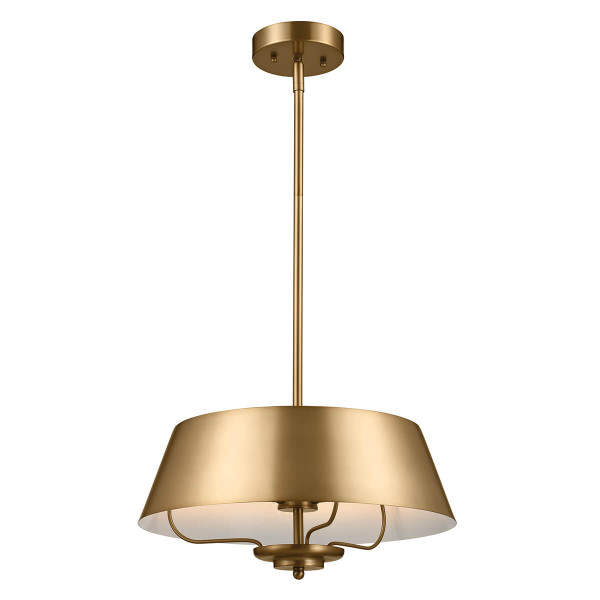 Elstead Luella Pendelleuchte E14 3-fach Gebürstetes Naturmessing