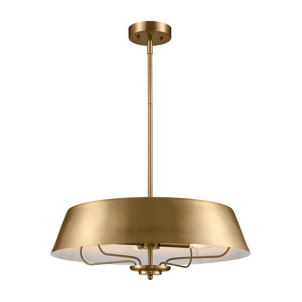 Elstead Luella Pendelleuchte E14 4-fach Gebürstetes Naturmessing
