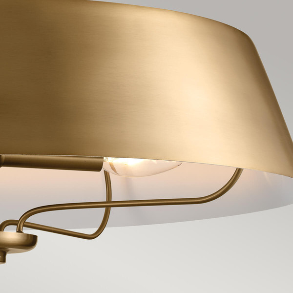 Elstead Luella Pendelleuchte E14 4-fach Gebürstetes Naturmessing
