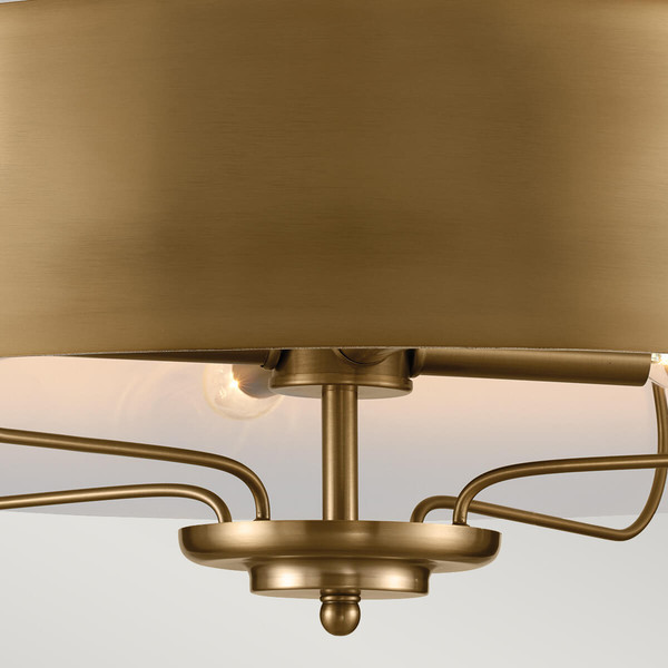 Elstead Luella Pendelleuchte E14 4-fach Gebürstetes Naturmessing