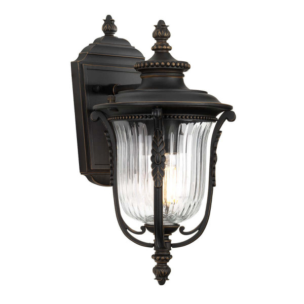 Elstead Luverne Außen-Wandleuchte E27 34cm Rubinierte Bronze IP44