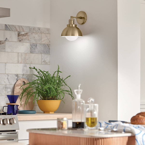 Elstead Niva Wandleuchte E27 Champagnerbronze Champagnergold
