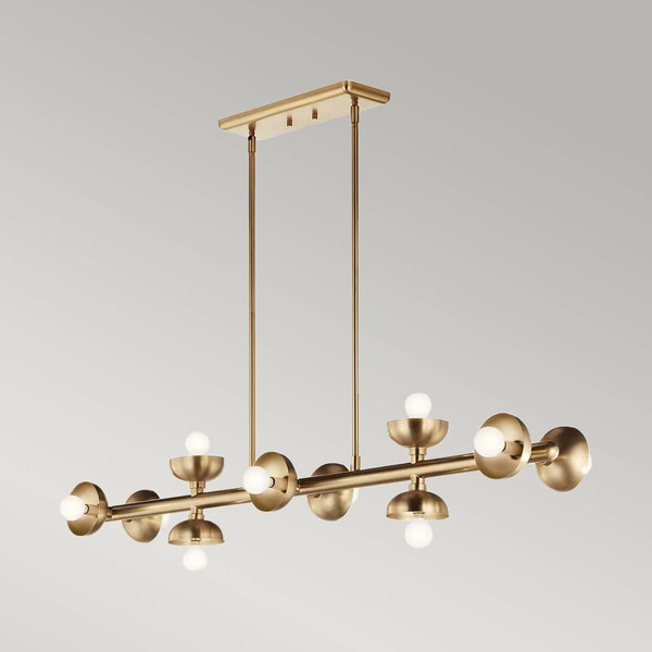 Elstead Palta Pendelleuchte E14 10-fach Champagnerbronze Champagnergold