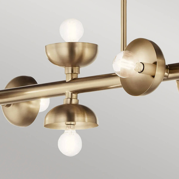 Elstead Palta Pendelleuchte E14 10-fach Champagnerbronze Champagnergold