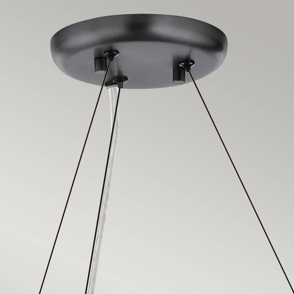 Elstead Palta Pendelleuchte E14 9-fach Satinschwarz Schwarz