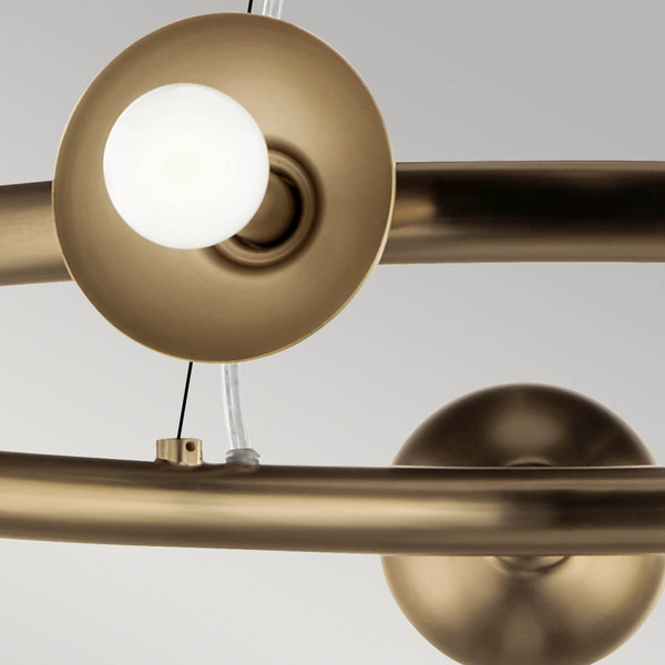 Elstead Palta Pendelleuchte E14 9-fach Champagnerbronze Champagnergold