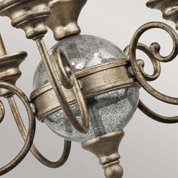 Elstead Rosalie Kronleuchter E14 5-fach 68cm Sterling Gold