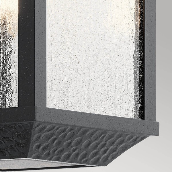 Elstead Springfield Außen-Wandleuchte E27 45cm alt Schwarz IP44