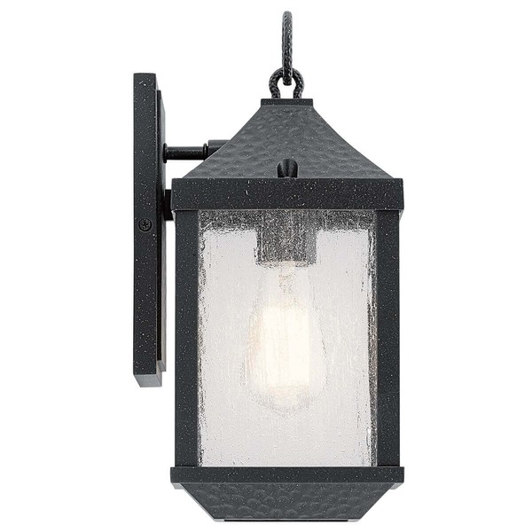 Elstead Springfield Außen-Wandleuchte E27 34cm alt Schwarz IP44