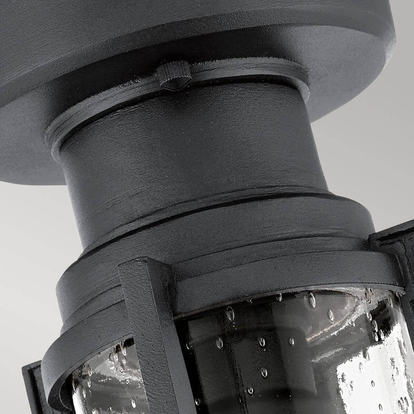 Elstead Suri Außen-Stehleuchte E27 28cm Strukturiertes Schwarz IP44 Anti-Meerwasser