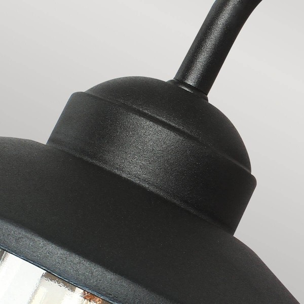 Elstead Klampenborg Außen-Wandleuchte E27 26cm Schwarz IP44