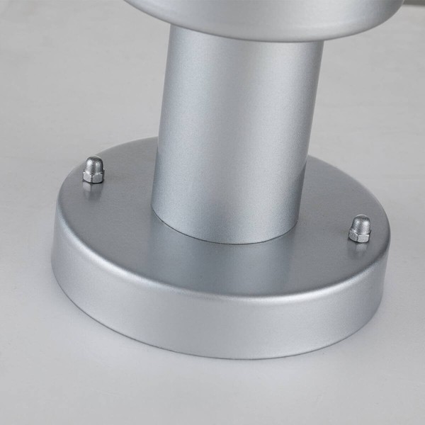 Elstead Klampenborg Außen-Stehleuchte E27 32cm Silber IP44
