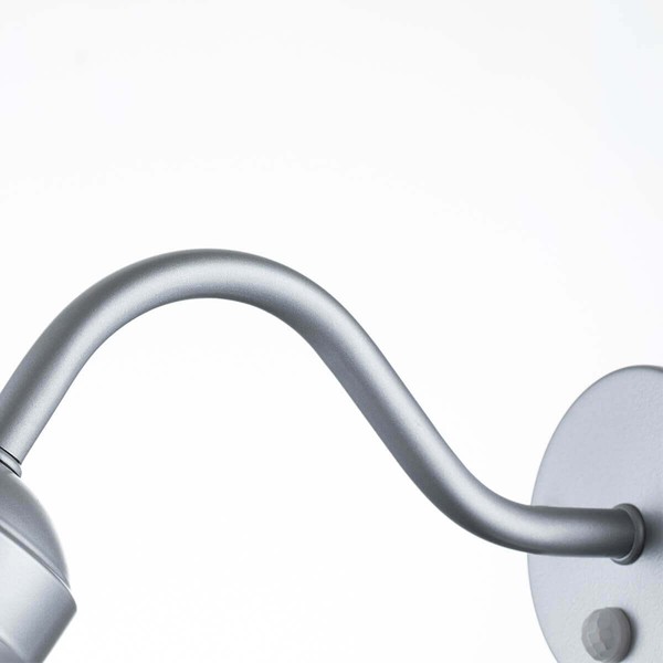 Elstead Klampenborg Außen-Wandleuchte Sensor E27 26cm Silber IP44