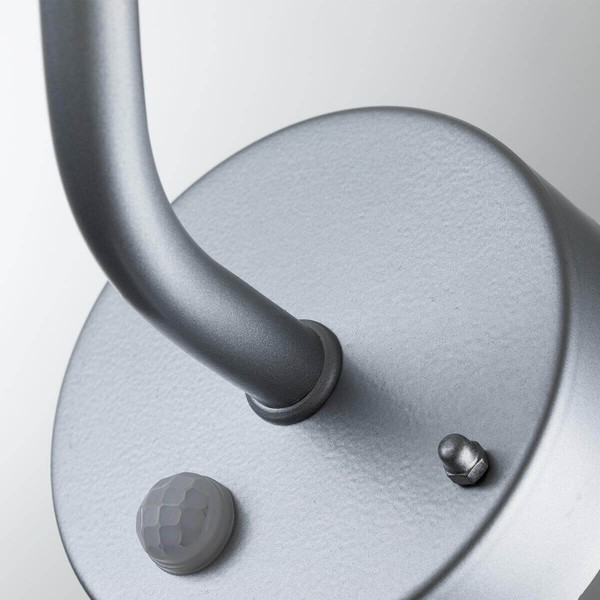 Elstead Klampenborg Außen-Wandleuchte Sensor E27 26cm Silber IP44