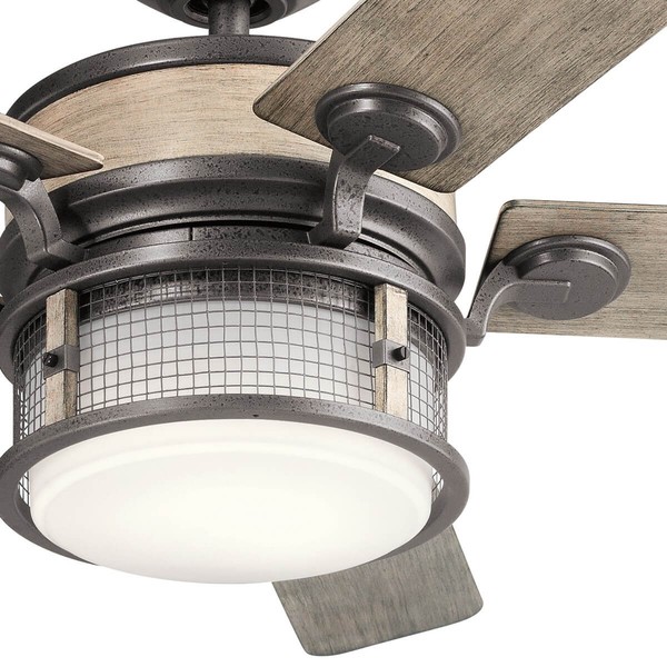 Elstead Ahrendale leiser Deckenventilator mit LED Licht Ø152cm IP44 Außenbereich + Fernbedienung