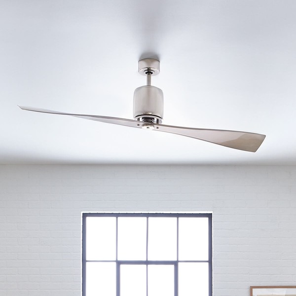 Elstead Ferron leiser Deckenventilator Ø152cm DC-Motor + Fernbedienung Champagner klar