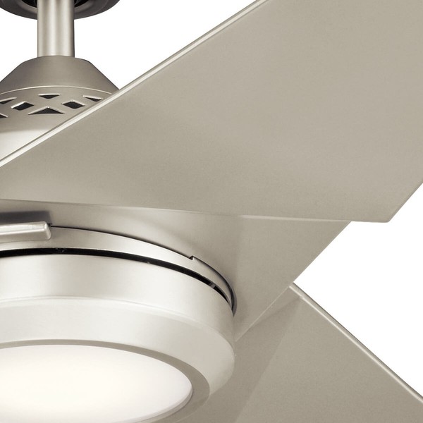 Elstead Jade leiser Deckenventilator mit LED Licht Ø152cm + Fernbedienung Silber