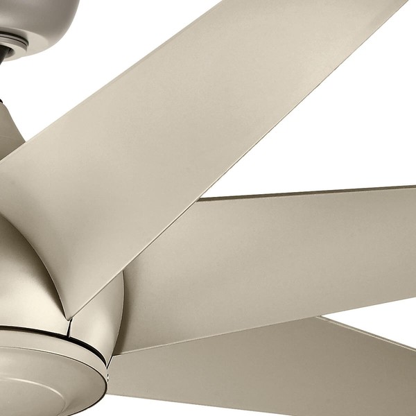Elstead Lehr II leiser Deckenventilator Ø137cm DC-Motor IP44 Außenbereich + Fernbedienung