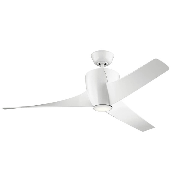 Elstead Phree leiser Deckenventilator mit LED Licht Ø142cm + Fernbedienung Weiß